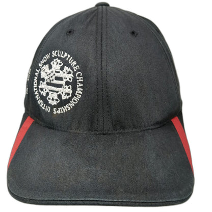 Flexfit Baseball Cap Black XL Snow Sculpture Budweiser Breckenridge Hat Logo