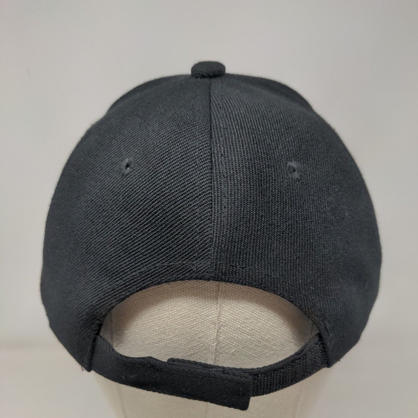 Rock Strength And Performance Strapback Hat Black One Size 6 Panel