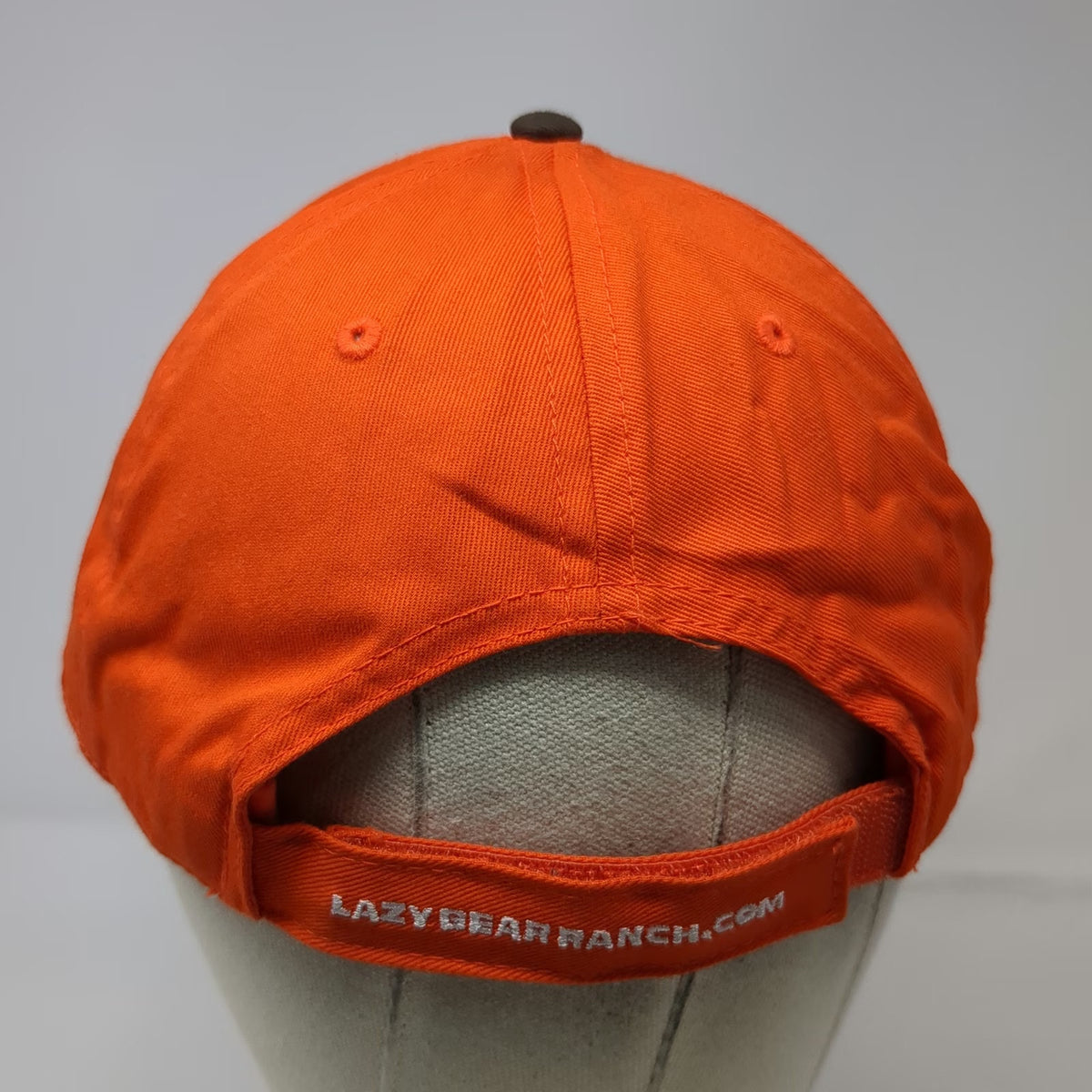 Otto Baseball Cap Orange One Size Lazy Bear Ranch Weiser Idaho Strapback Hat