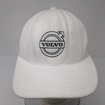 Volvo Fitted Hat White One Size Lightweight Embroidered Flexfit Yupoong