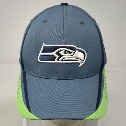 Seattle Seahawks NFL Reebok Blue XL Baseball Cap Flexfit Onfield Hat Green White