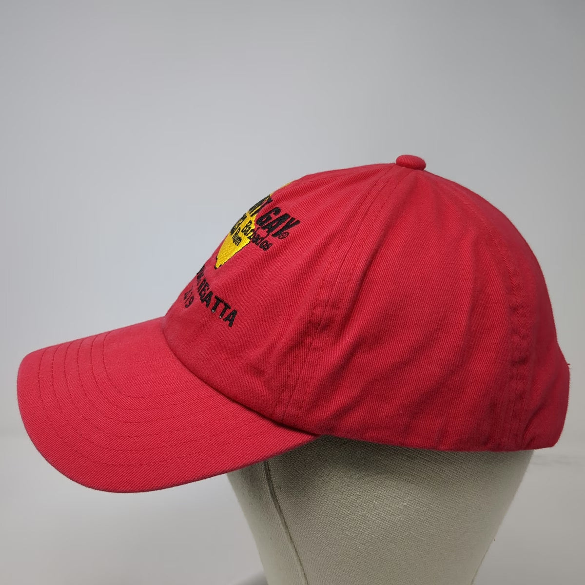 Mount Gay Rum Baseball Cap Red One Size BVI Spring Regatta 2019 Barbados Map Hat