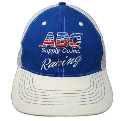 MMPR Marketing Baseball Cap Blue White One Size ABC Supply Co Racing AJ Foyt hat
