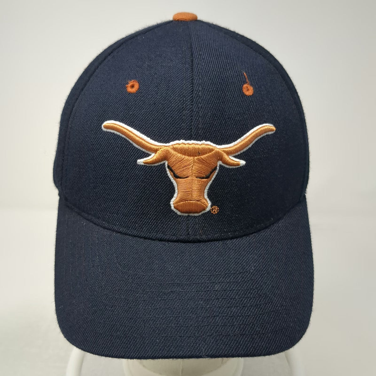Texas Longhorns NCAA Zephyr Hat Black Orange White 7 5/8 Embroidered Logo Fitted