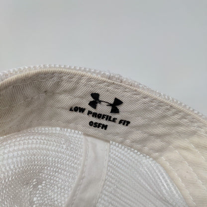 F Initial Snapback Trucker Hat Blue OSFM Low Profile Fit Mesh Back Under Armour