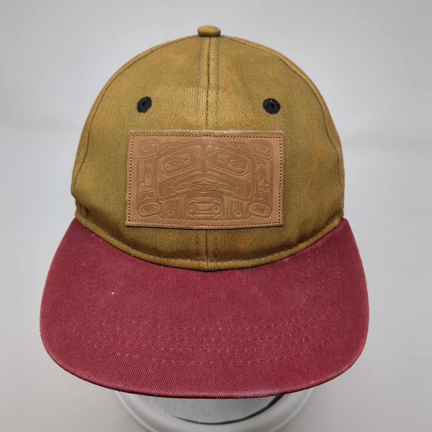 Native Northwest Snapback Hat Multi One Size Leather Patch Colorblock