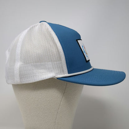 Pacific Headwear Trucker Hat Blue White OSFM Rope Snapback Mesh St Lukes FitOne