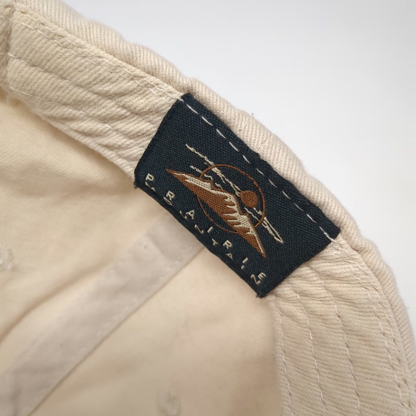 Prairie NASA Meatball Logo Baseball Cap Beige One Size Adjustable Cotton Hat
