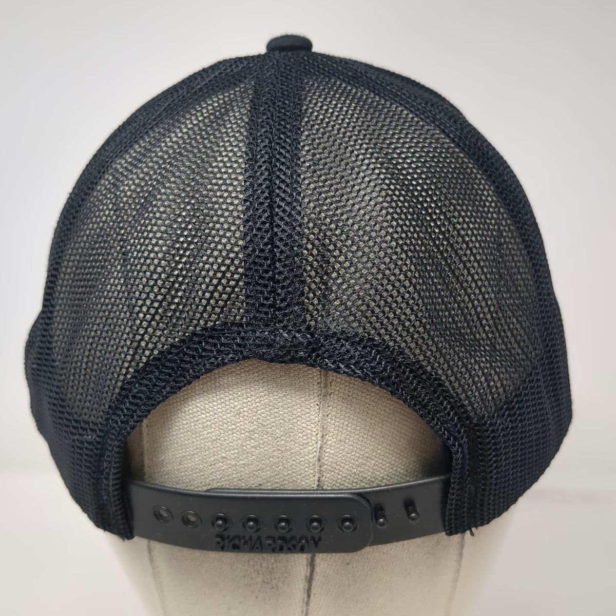 Richardson Trucker Hat Black One Size Snapback Cummins Logo Mesh Back Cap