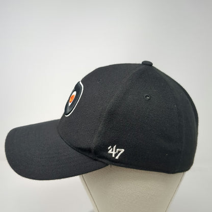 '47 Philadelphia Flyers NHL Cap Black M Stretch Fit Curved Brim Embroidered Hat