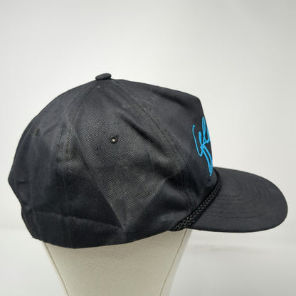 Ama Pro Trucker Black Blue Hat Celebrate Idaho 1890 Centennial Rope Vintage