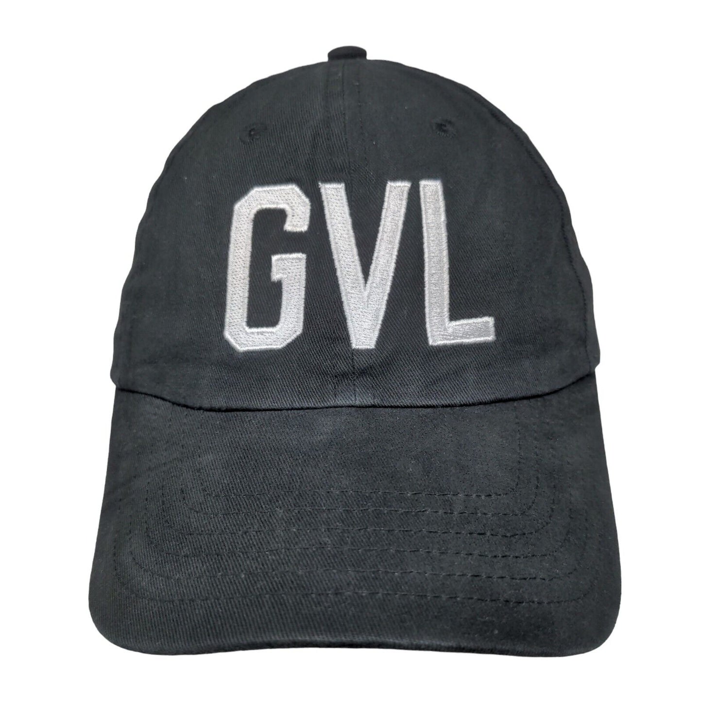 GVL ELevation Slideback Hat Black One Size Adjustable Embroidered Cotton BIG X