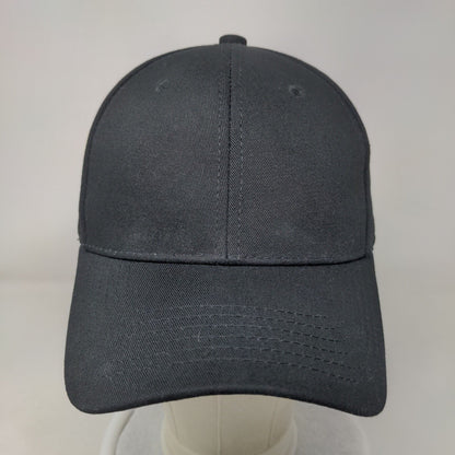 Unbranded Slideback Hat Black One Size Adjustable Vent Holes Blank