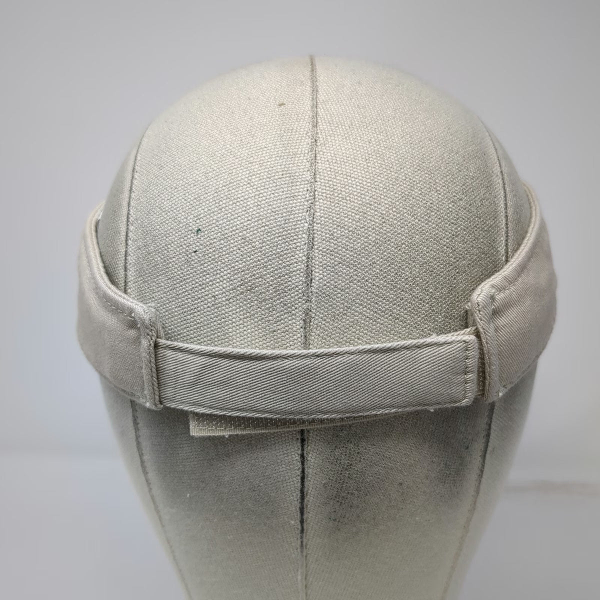 Panama Jack Visor Hat Beige One Size Strapback Cotton Signature Logo Embroidered