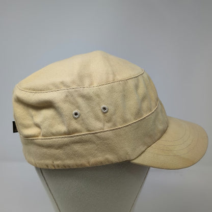 Kangol Baseball Cap Beige Hat M Flexfit Cotton Twill Army Cadet Style Logo