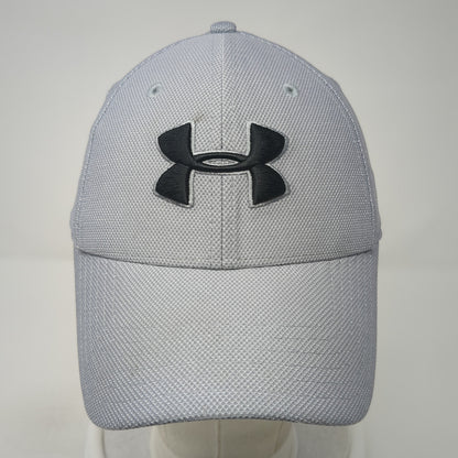 Under Armour Fitted Baseball Cap Gray Large Lightweight Embroidered 6 Panel