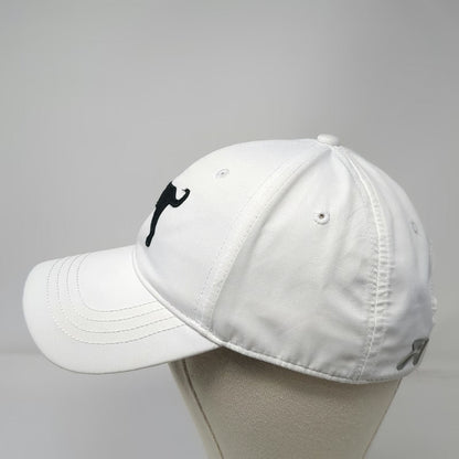 Ahead Baseball Cap White One Size Performance Embroidered Dog Strapback Hat
