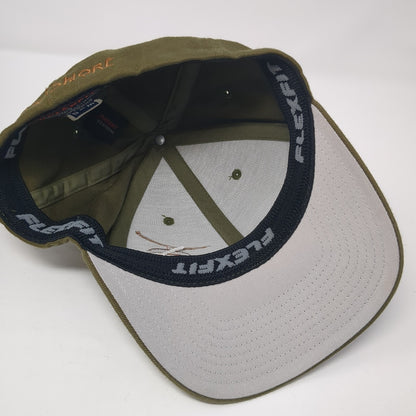 Parkshore Baseball Cap Brown Medium Lightweight Embroidered Flexfit Yupoong