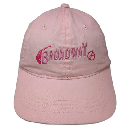 Headliner Broadway Baseball Cap Pink One Size Breast Cancer Awareness Ribbon Hat