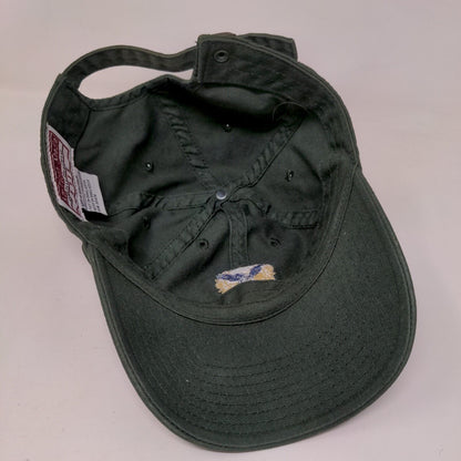Eagle Slideback Hat Green One Size Solid Embroidered American Needle