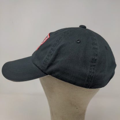 Port Authority Men's Strapback Hat Black Embroidered W Lacross Logo Cotton