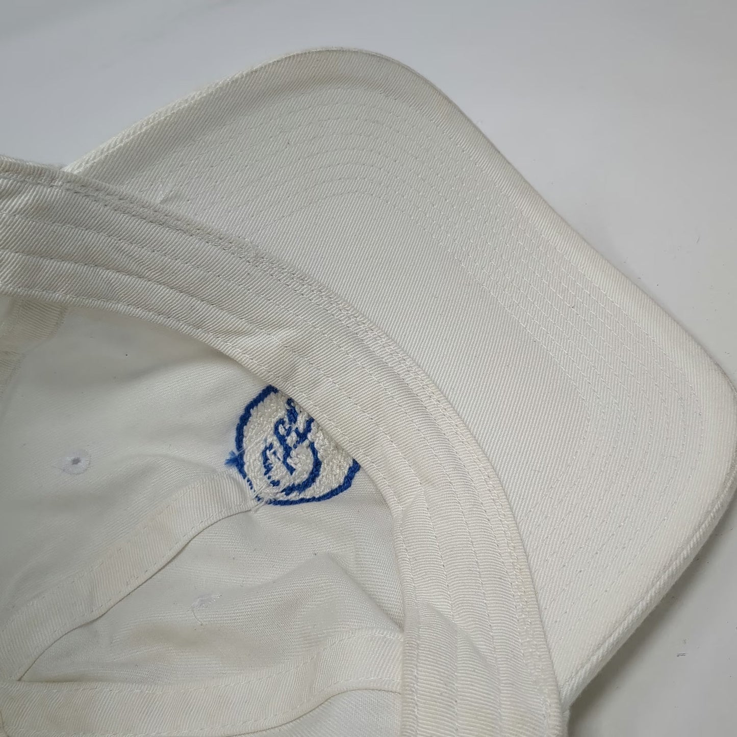 Smathers & Branson Baseball Cap White One Size Needlepoint Nantucket 9.24.21 Hat