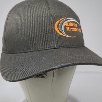 Port Authority Baseball Cap Gray M Flexfit Aubree Wartman Racing Orange Hat