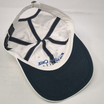 Sportsman Lima One Capital Baseball Cap White One Size Slideback Cotton Logo Hat
