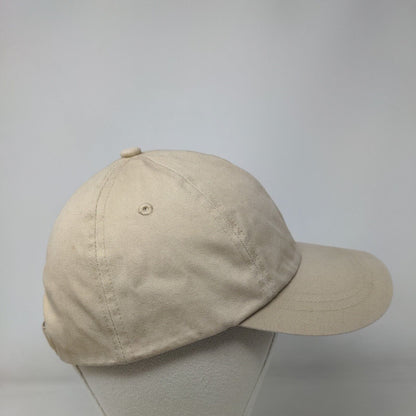 Unbranded Slideback Hat Solid Tan One Size Adjustable Blank 6 Panel
