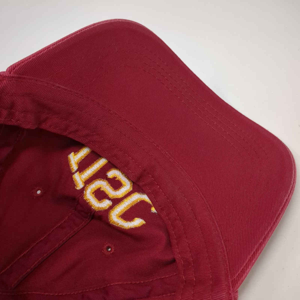 USC Trojans NCAA Signatures Red Yellow Cap One Size Slideback Strap Cotton Logo
