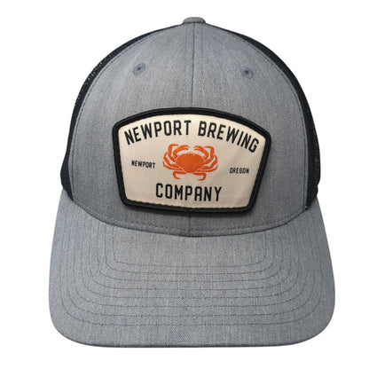 Newport Brewing Company Snapback Trucker Hat Gray One Size Mesh Back