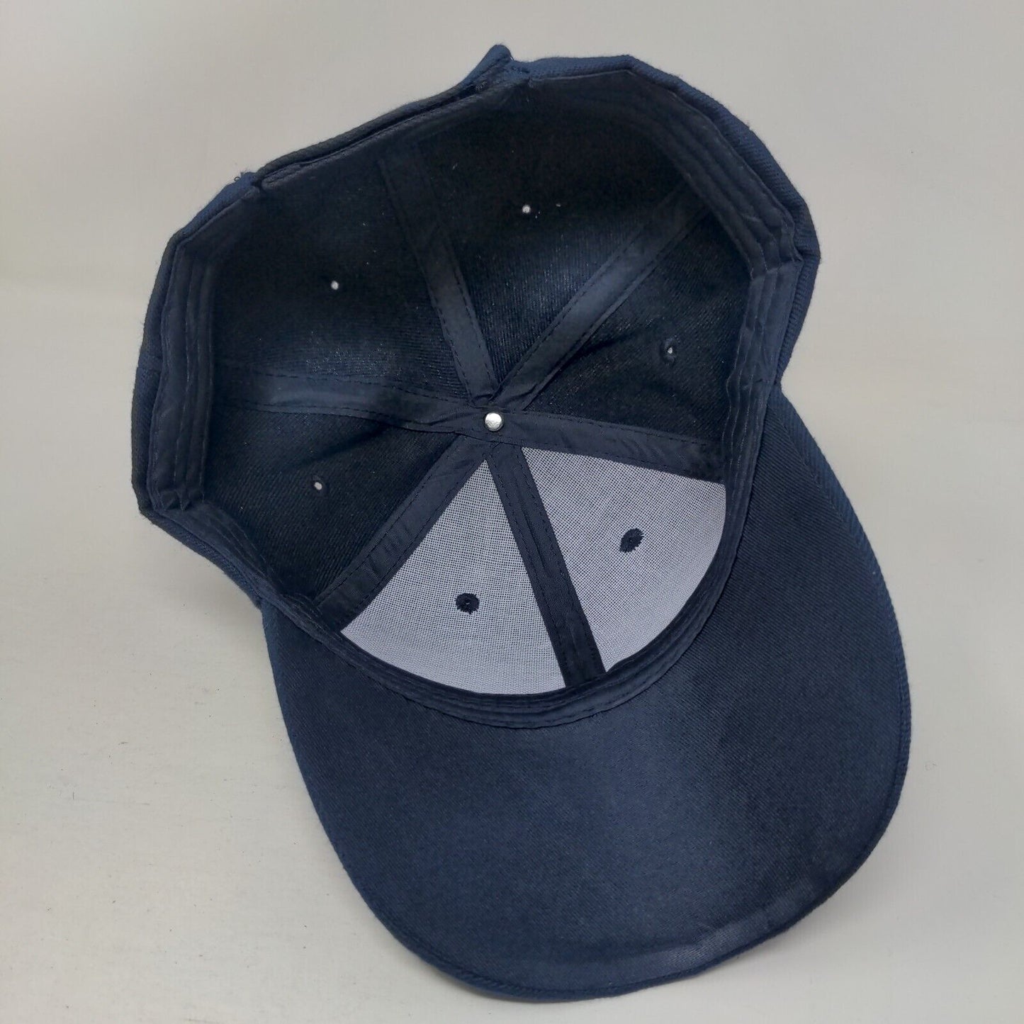 Unbranded Strapback Hat Blue One Size Adjustable Solid 6 Panel Blank