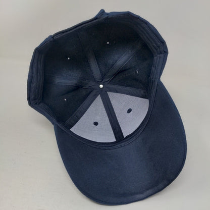 Unbranded Strapback Hat Blue One Size Adjustable Solid 6 Panel Blank