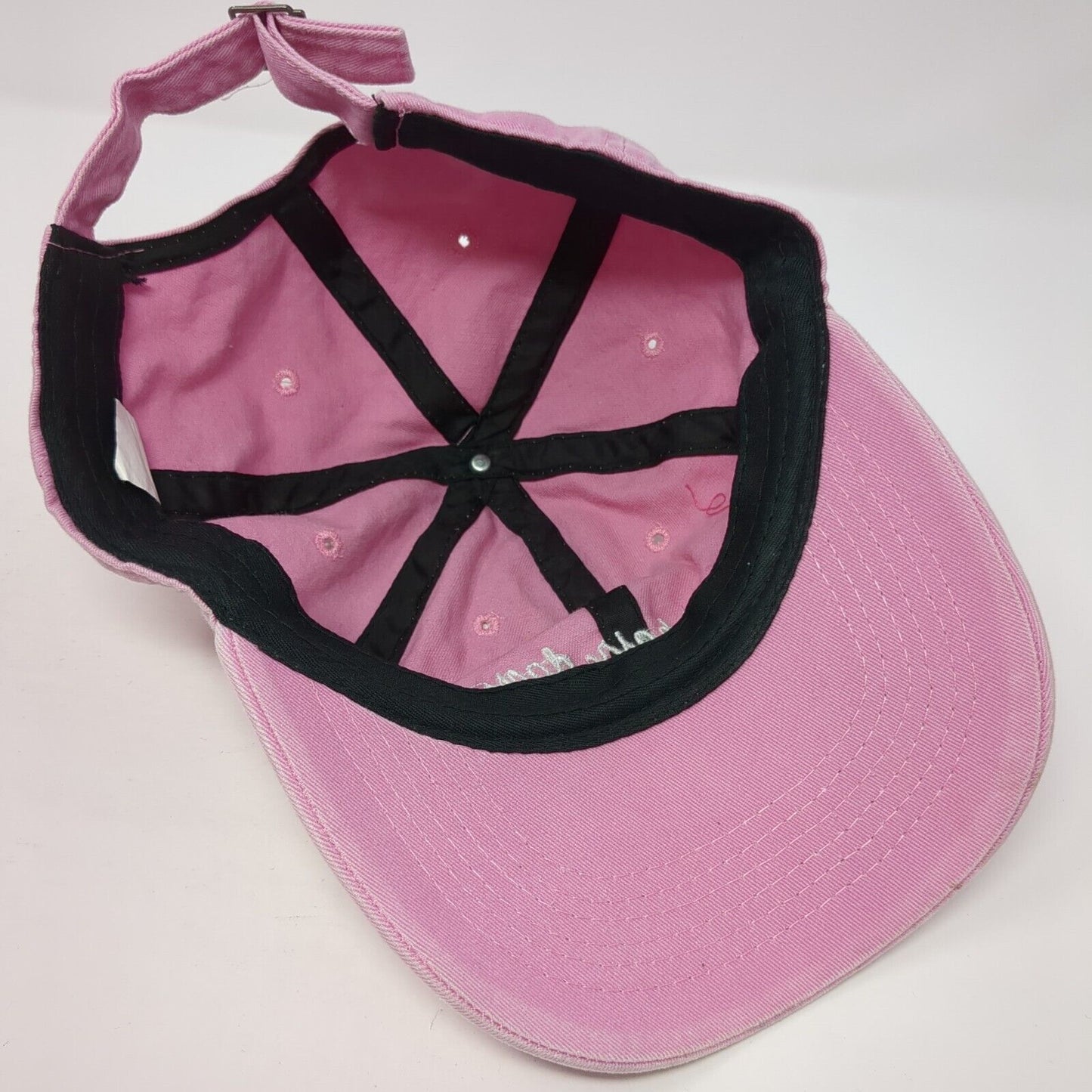 Bad Hair Day Slideback Hat Pink One Size Adjustable Embroidered 6 Panel