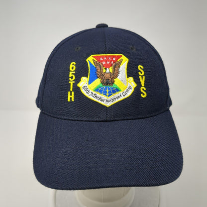 65th Mission Support Group 65th SVS Strapback Hat Blue OS Adjustable Sportsman