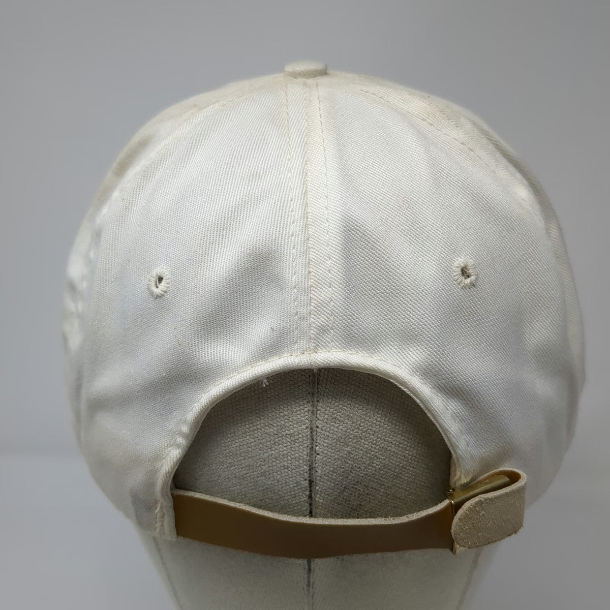 Headliner 5 Panel Hat White OSFM Met-Chem Graphic Rope Brim Slideback Made USA