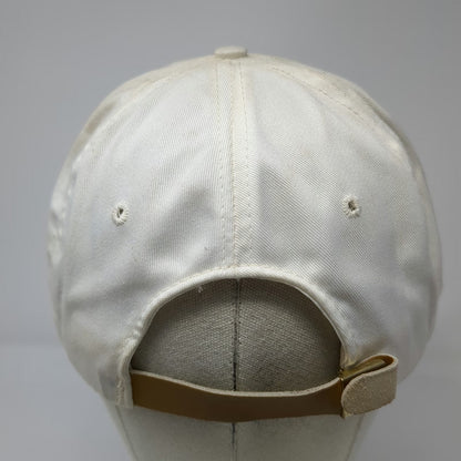 Headliner 5 Panel Hat White OSFM Met-Chem Graphic Rope Brim Slideback Made USA