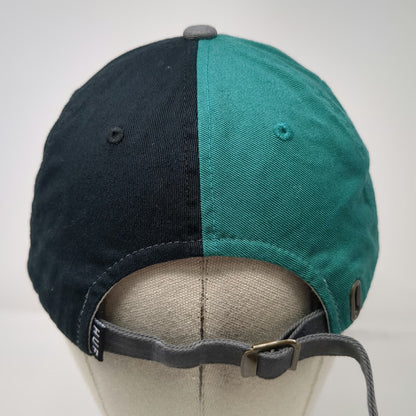 HUF Baseball Cap Green Black Gray One Size 1984 Logo Split Panel Cotton Hat