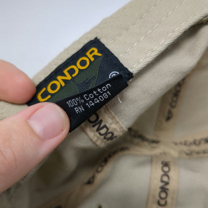 Condor Baseball Cap Beige One Size Tactical Operator Hook and Loop Panels Hat