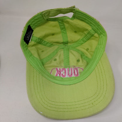 Duck North Carolina Strapback Hat Green One Size Adjustable Embroidered Jhats