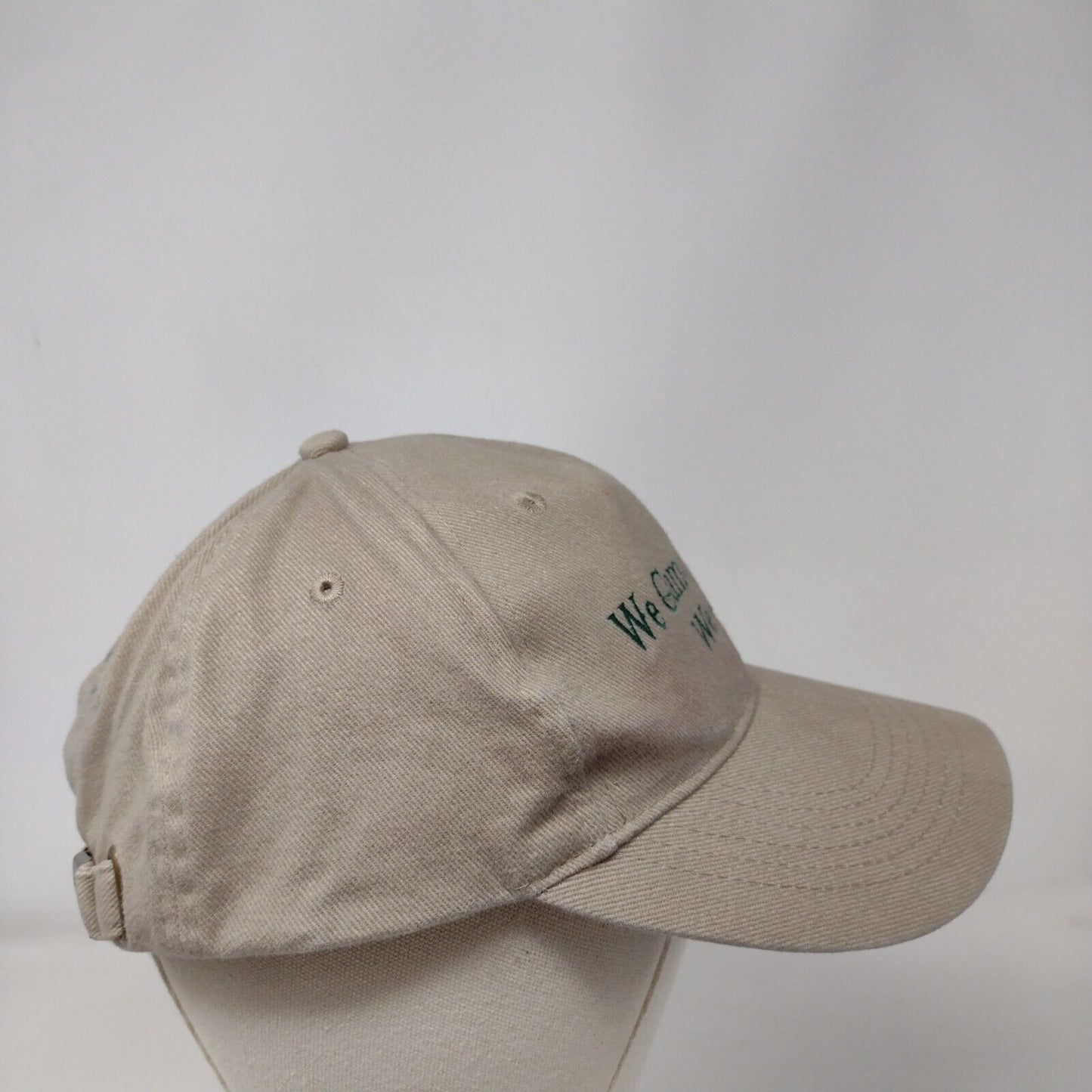 We Came We Saw We... Slideback Hat Tan One Size Adjustable Port & Company Cotton