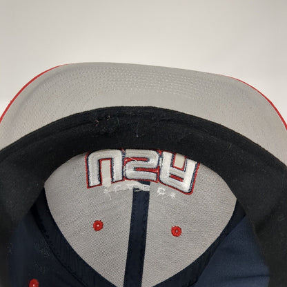LABC USA Fitted Hat Multi Medium Embroidered Colorblock The Game