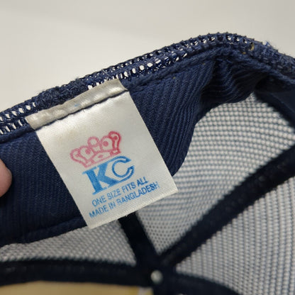 Rusty Duck Charters Snapback Rope Trucker Hat Blue One Size Mesh Back