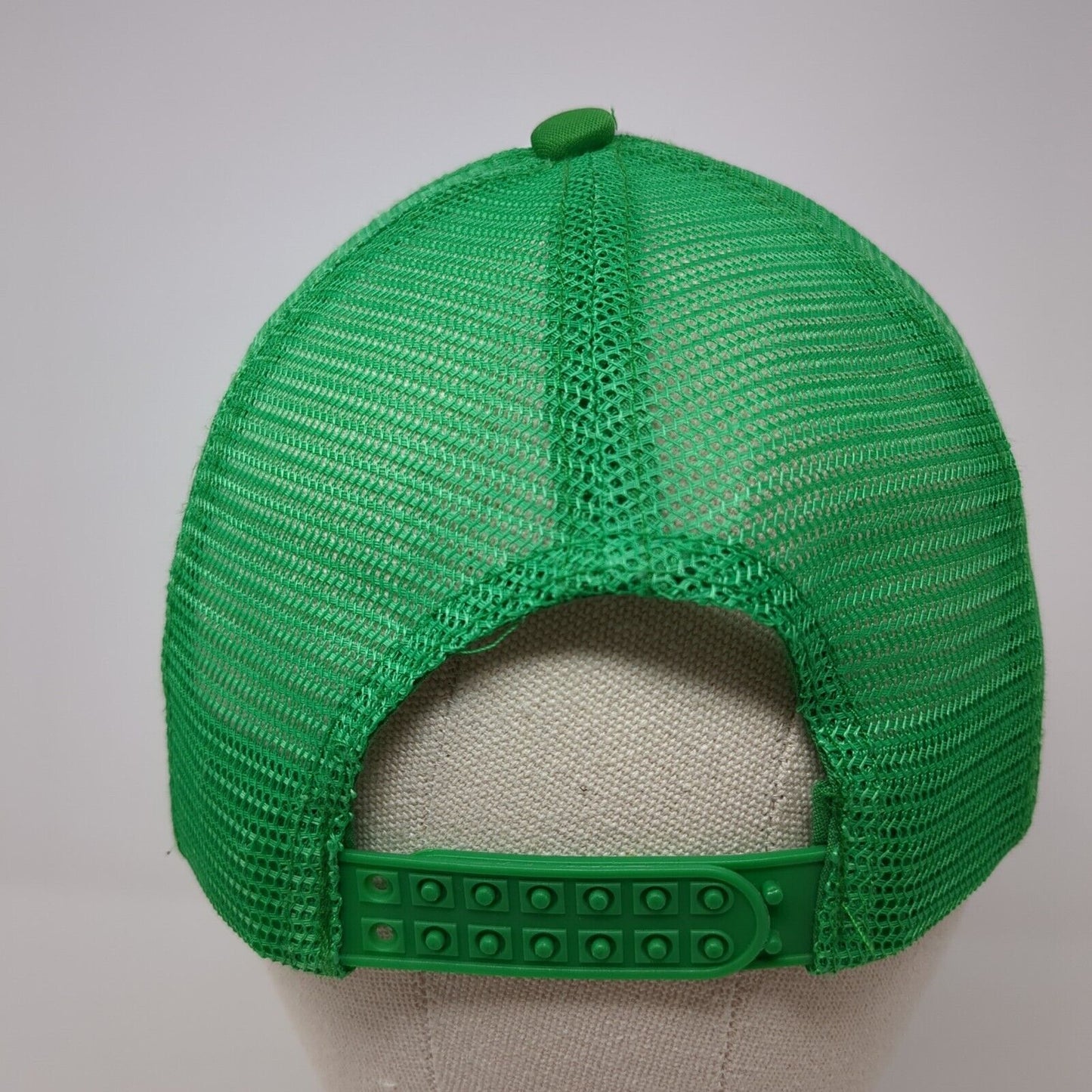 Lucky Snapback Trucker Hat Green One Size Adjustable Embroidered Mesh Back