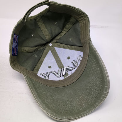 Eagle Crest Baseball Cap Green One Size Navy Eagle Anchor Embroidered Cotton Hat