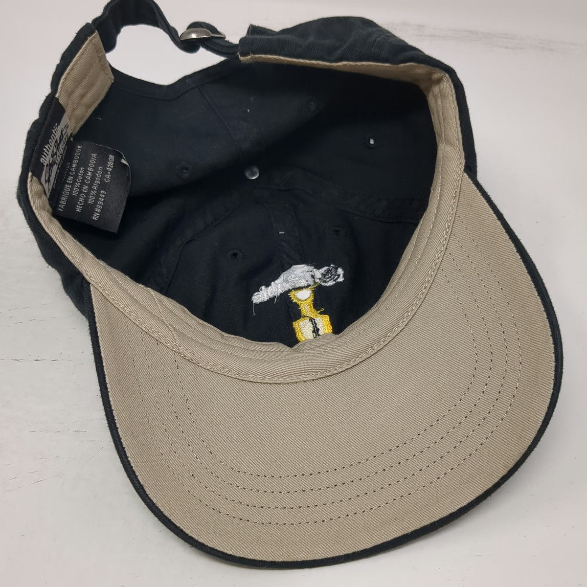 KC Caps Baseball Cap Black One Size Trimble Earthworks Shovel Logo Work Hat