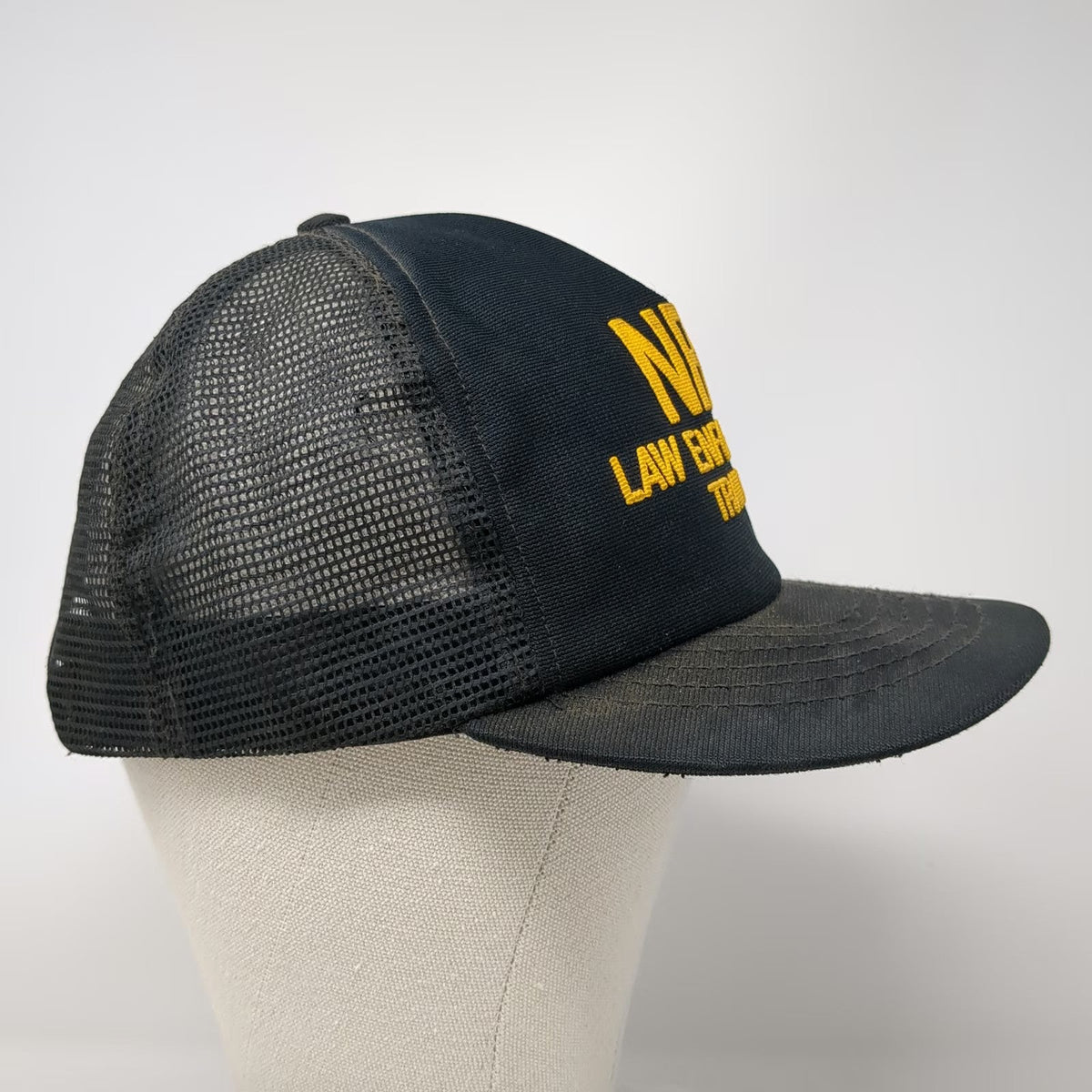 Trucker Hat Black One Size NRA Law Enforcement Training Snapback Mesh Back Hat