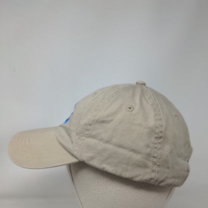 G Strapback Hat Tan One Size Embroidered Letter Ultra Club Classic Cut