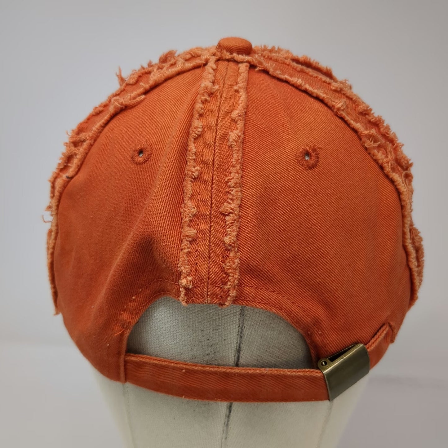 Royal Baseball Cap Orange One Size Distressed Seams Wildwood New Jersey Hat