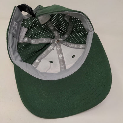 New Era Men's Slideback Mesh Back Hat Green New York Jets Embroidered Logo